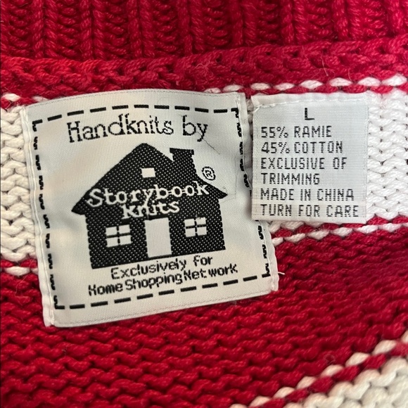 Vintage Storybook Knits Patriotic Cardigan Sweater - Picture 13 of 14